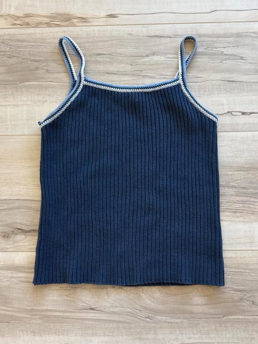 Gap Navy blue tank top with white and blue trim